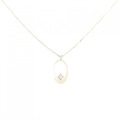 【新品】K10YG ダイヤモンド ネックレス 0.03CT