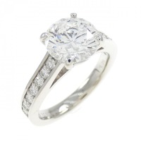 【リメイク】PT ダイヤモンド リング 2.020CT D SI2 EXT