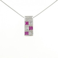 PT ルビー ネックレス 0.43CT