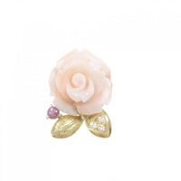 山本 真理 ローズ ブローチ