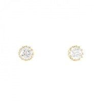 【リメイク】K18YG/ST ダイヤモンド ピアス 0.214CT 0.231CT E SI1 VG