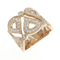 K18PG ダイヤモンド リング 0.81CT