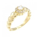 K18YG ダイヤモンド リング 0.12CT