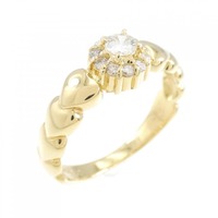 K18YG ダイヤモンド リング 0.12CT