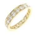 K18YG フルエタニティ ダイヤモンド リング 1.275CT