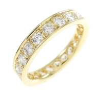 K18YG フルエタニティ ダイヤモンド リング 1.275CT