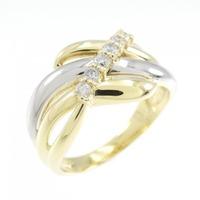 K18YG/PT ダイヤモンド リング 0.16CT