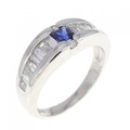 PT サファイヤ リング 0.26CT