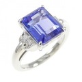PT タンザナイト リング 3.74CT