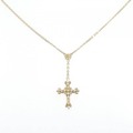 アーカー クロス ダイヤモンド ネックレス 0.10CT