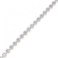 K18WG ダイヤモンド ブレスレット 1.00CT