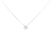 K18WG ダイヤモンド ネックレス 0.20CT