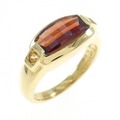 K18YG ガーネット リング 1.50CT