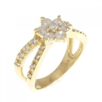 K18YG ダイヤモンド リング 0.60CT