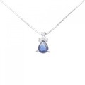 PT サファイヤ ネックレス 0.430CT