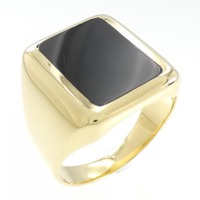 K18YG オニキス リング