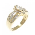 K18YG ダイヤモンド リング 0.317CT