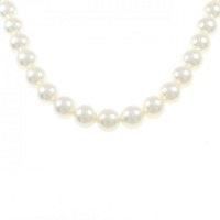 シルバークラスプ アコヤパール ネックレス 7.5-8mm