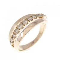 K18PG ダイヤモンド リング 0.41CT