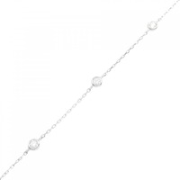 K18WG ダイヤモンド ブレスレット 0.34CT