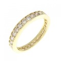 K18YG フルエタニティ ダイヤモンド リング 1.00CT