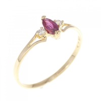 K18YG ルビー リング