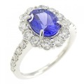 PT タンザナイト リング 1.36CT