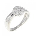 PT フラワー ダイヤモンド リング 0.45CT