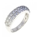 K18WG サファイヤ リング 1.36CT