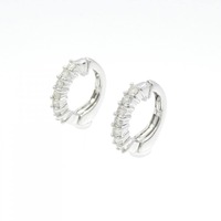 K18WG ダイヤモンド イヤリング 0.20CT