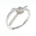 K18WG ダイヤモンド リング 0.502CT