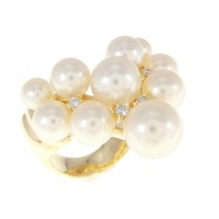 K18YG アコヤパール リング