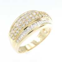 K18YG ダイヤモンド リング 1.10CT