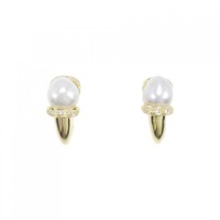 K18YG 白蝶パール イヤリング