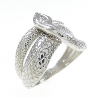 PT スネーク ダイヤモンド リング 0.01CT