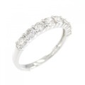 PT ハーフエタニティ ダイヤモンド リング 0.72CT