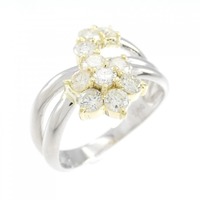 PT/K18YG フラワー ダイヤモンド リング 1.00CT