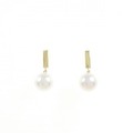 【新品】K18YG アコヤパール ピアス 7.5mm