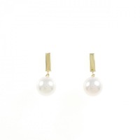 【新品】K18YG アコヤパール ピアス 7.5mm