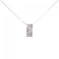 K18WG パヴェ ダイヤモンド ネックレス 1.50CT