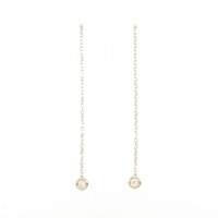 K18PG ダイヤモンド ピアス 0.06CT