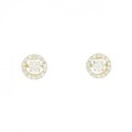 【新品】K18YG ダイヤモンド ピアス 0.249CT 0.237CT H SI1-2 VG-GOOD
