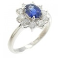 PT サファイヤ リング 0.60CT