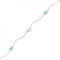 K18WG トルマリン ブレスレット 0.10CT