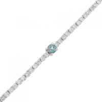 K18WG アレキサンドライト ブレスレット 0.07CT