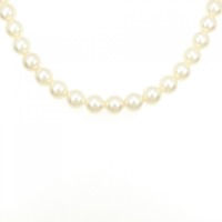 シルバークラスプ アコヤパール ネックレス 7.5-8mm