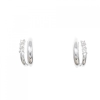 K18WG ダイヤモンド ピアス 0.06CT