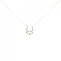 K18YG ホースシュー ダイヤモンド ネックレス 0.17CT