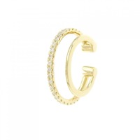 【リメイク】K18YG ダイヤモンド イヤーカフ 片耳 0.24CT