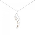 K18WG ダイヤモンド ネックレス 1.03CT